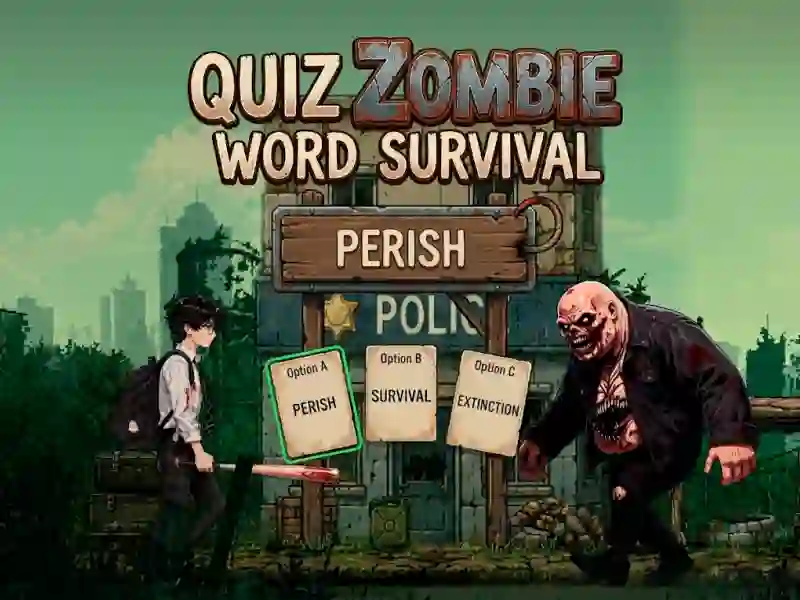 Quiz Zombie Word Survival — free online game