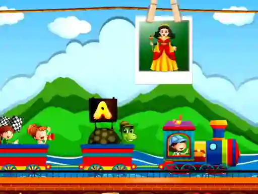 Alphabetic train — nemokamas žaidimas internete