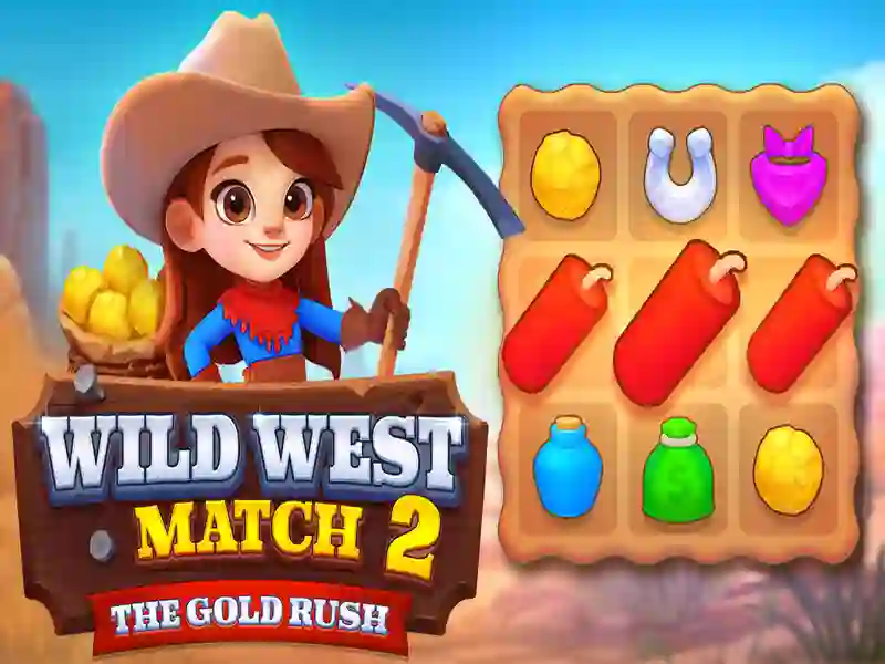 Wild West Match 2: The Gold Rush — free online game