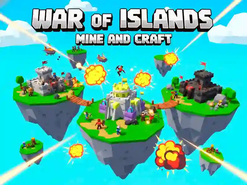 Jwèt War Of Islands Mine And Craft sou entènèt