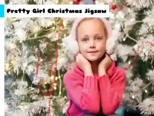 Leikur Pretty Girl Christmas Jigsaw á netinu