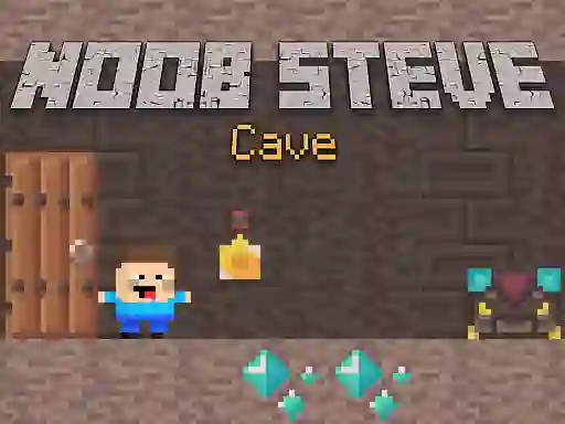 Noob Steve Cave — darmowa gra online