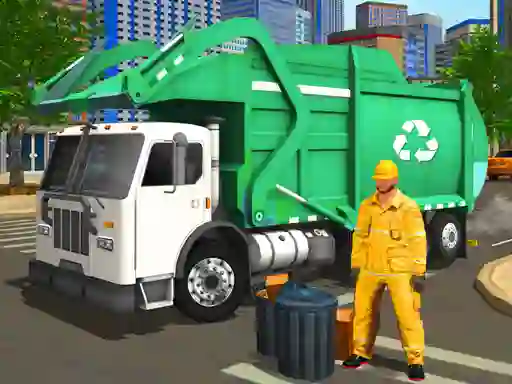 City Cleaner 3D Tractor Simulator — bezmaksas tiešsaistes spēle