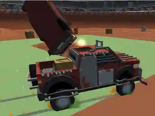Pixel Car Crash Demolition — bezmaksas tiešsaistes spēle