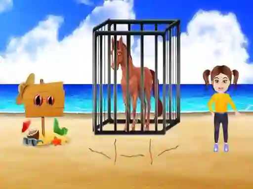Beach Horse Escape — free online game