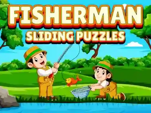 Leikur Fisherman Sliding Puzzles á netinu