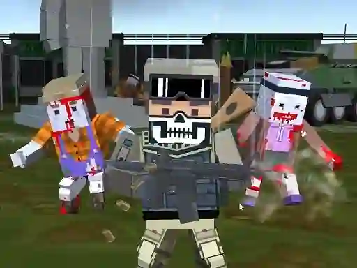 Combat Pixel Arena 3D Zombie Survival  — free online game