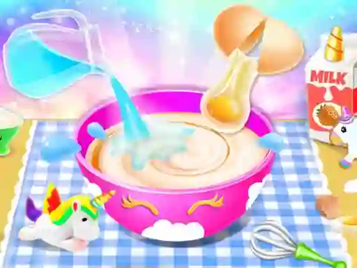 Little Anna Unicorn Cake Make — free online game