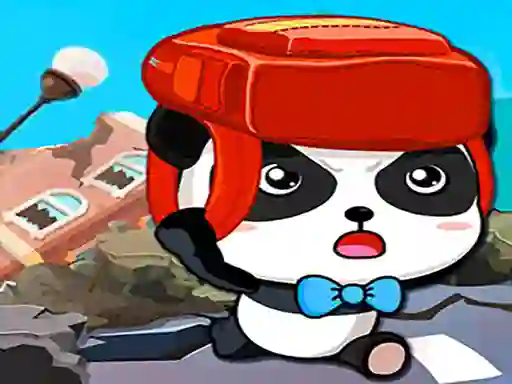 Permainan Baby Panda Earthquake Safety talian