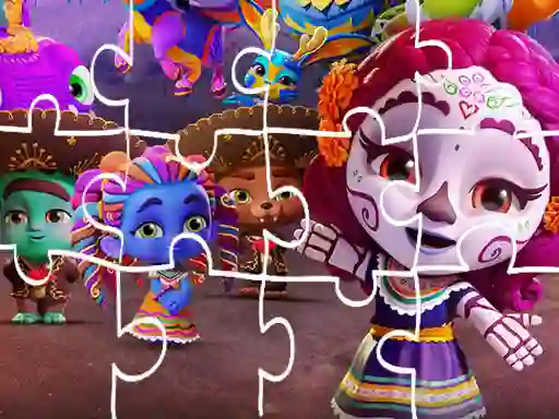 Super Monster Halloween Jigsaw — free online game