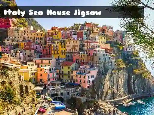 Italy Sea House Jigsaw — free online game