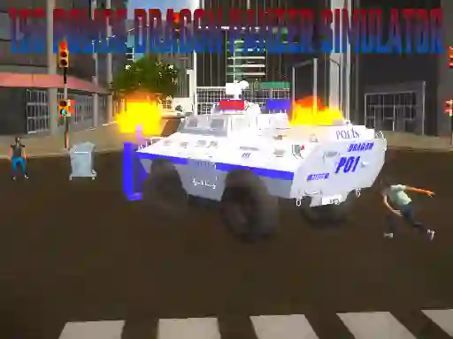 155 Police Dragon Panzer Simulator — nemokamas žaidimas internete