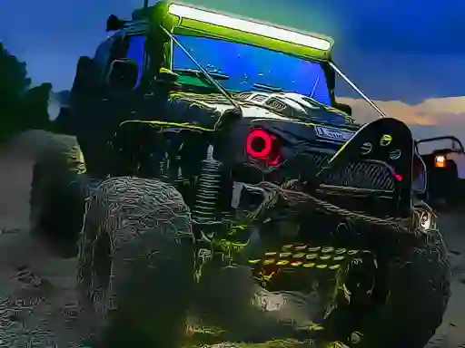 Offroad Jeep Driving Puzzle — free online game