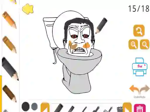 Skibidi Coloring — free online game