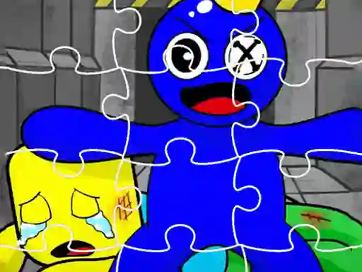 Rainbow Friend Cartoon Jigsaw — free online game