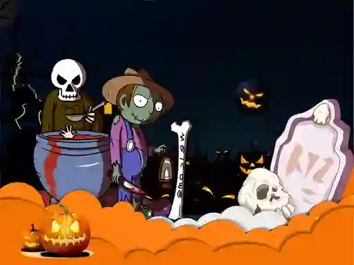 Happy Halloween Slide — free online game