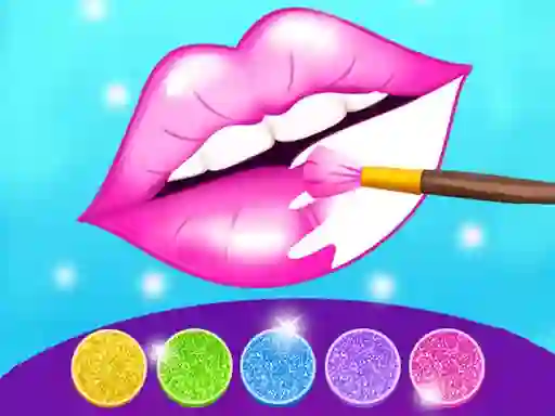 Glitter Lips Coloring Game — free online game