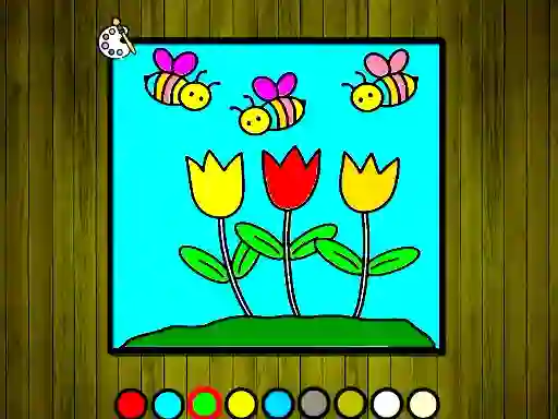 თამაში Easy to Paint Spring Time ონლაინ