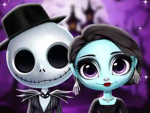 Nightmare Couple Halloween Party — free online game