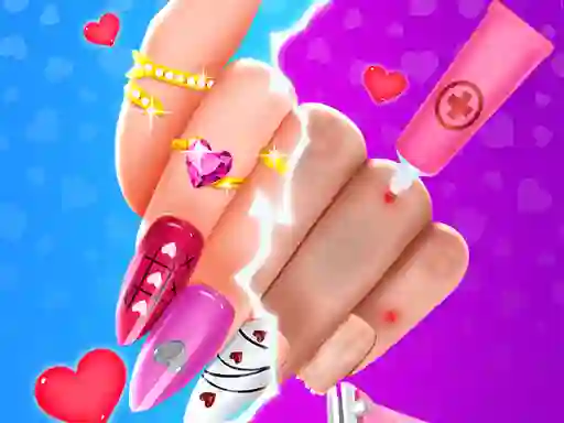 Valentine Nail Salon — free online game
