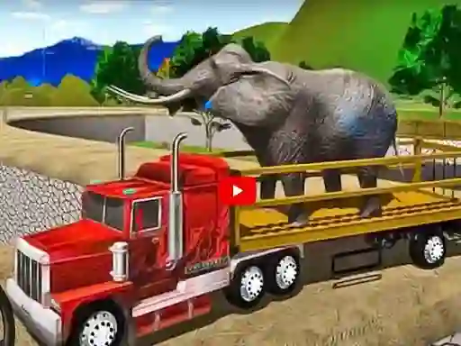Trò chơi Big Farm Animal Transport Truck trực tuyến