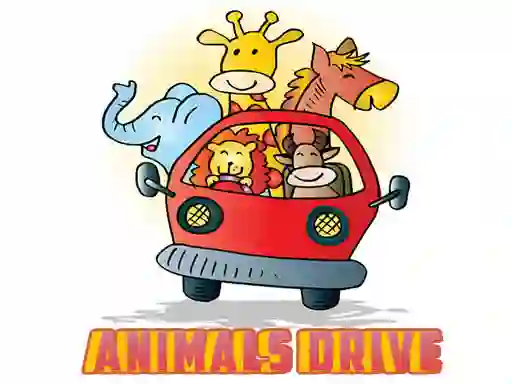 Animals Drive Jigsaw — free online game