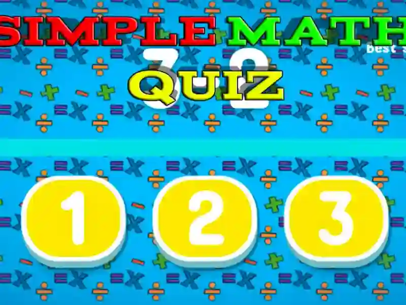 Simple Math Quiz — free online game