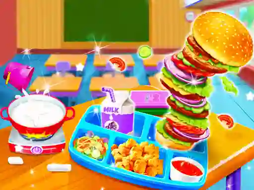 Cooking Lunch At School  — free online game