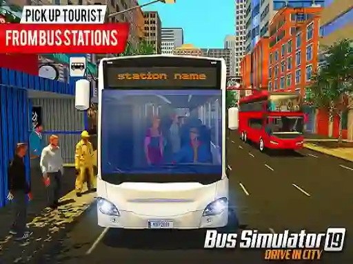 US City Pick Passenger Bus Game — لعبة مجانية اون لاين