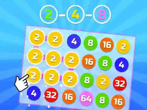 2-4-8 link identical numbers — free online game