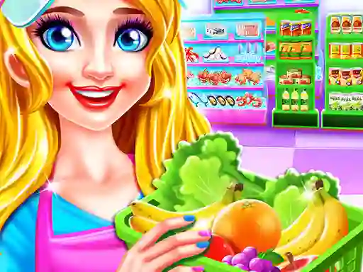 Gêm Supermarket Girl Cleanup ar-lein