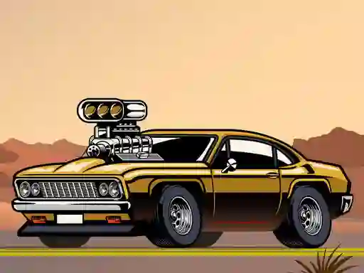 Laro Crazy Big American Cars Memory online