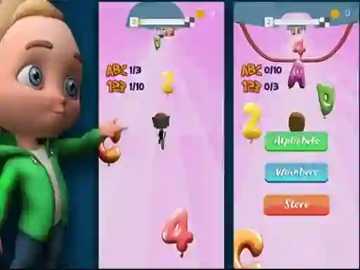 שפּיל Turbo Race Alphabets אָנליין