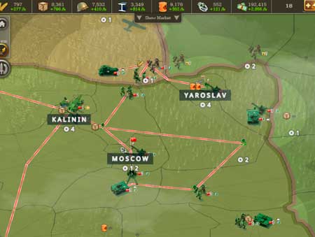 Игра Call of War: World War 2. Скриншот 1