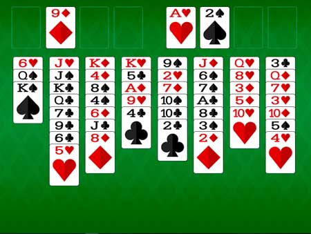 Игра Пасьянс классический свободный. Скриншот 4 Игра Пасьянс классический свободный. Скриншот 4