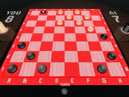 Игра Игра шашки онлайн 3D. Скриншот 3