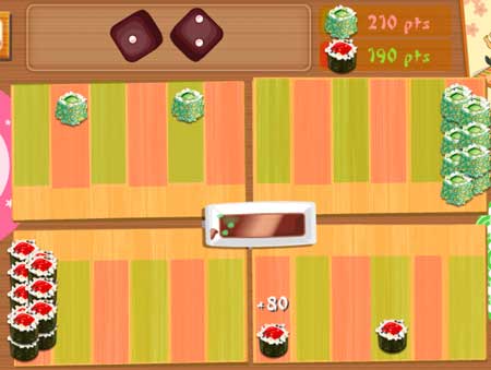 Игра Нарды суши. Скриншот 2