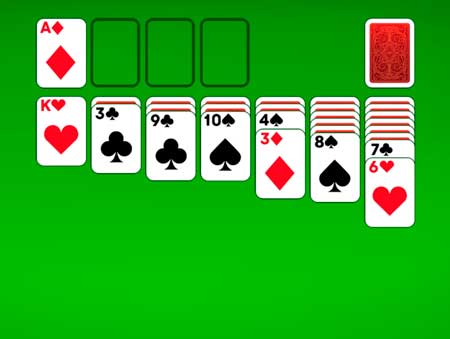 Игра Пасьянс классический. Скриншот 2