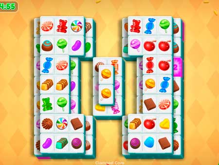 Игра Игра Маджонг онлайн. Конфеты. Скриншот 4
