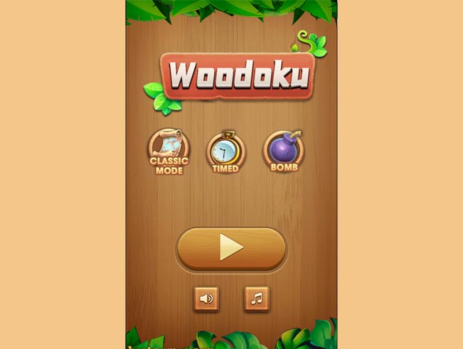 Игра Вудоку. Скриншот 1 Игра Вудоку. Скриншот 1