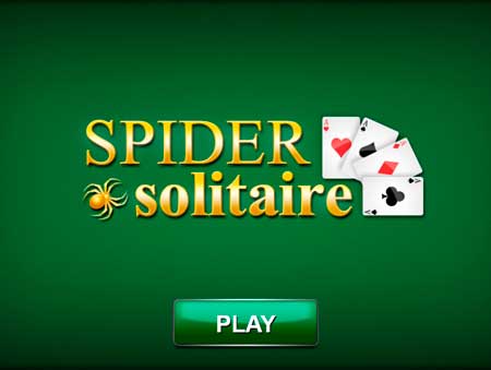 Игра Пасьянс Паук. Скриншот 1