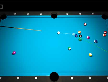Игра Игра бильярд. Пул 8. Скриншот 2