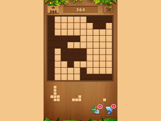 Игра Вудоку. Скриншот 3 Игра Вудоку. Скриншот 3