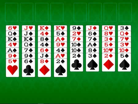 Игра Пасьянс классический свободный. Скриншот 2 Игра Пасьянс классический свободный. Скриншот 2