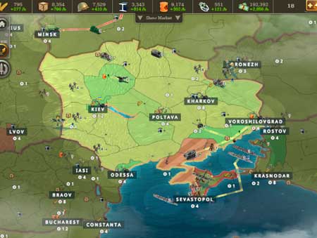 Игра Call of War: World War 2. Скриншот 2