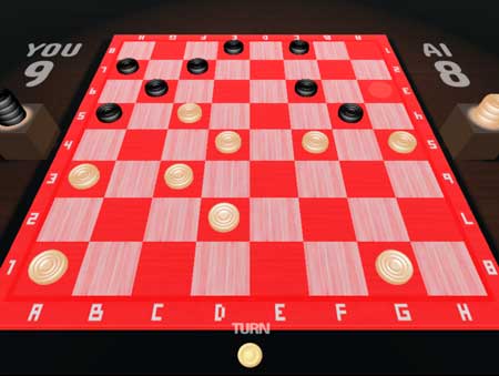 Игра Игра шашки онлайн 3D. Скриншот 2