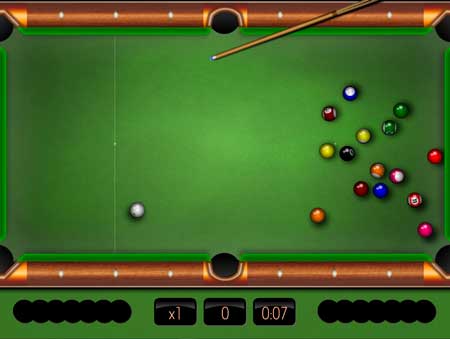 Игра Бильярд пул 8 классический. Скриншот 2 Игра Бильярд пул 8 классический. Скриншот 2