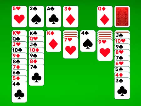 Игра Пасьянс классический. Скриншот 3