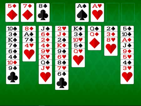 Игра Пасьянс классический свободный. Скриншот 3 Игра Пасьянс классический свободный. Скриншот 3