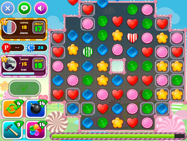 Игра Три в ряд - Конфетная Сага. Скриншот 2 Игра Три в ряд - Конфетная Сага. Скриншот 2